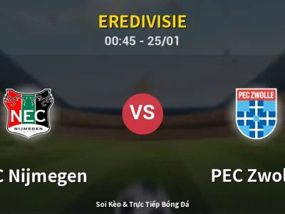 Kết Quả: NEC Nijmegen 2-1 PEC Zwolle – Highlight & Bàn Thắng | Eredivisie