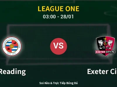 Kết Quả: Reading 2-2 Exeter City – Highlight & Bàn Thắng | League One