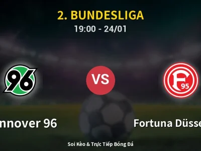 🔴 Trực Tiếp: Hannover 96 0-0 Fortuna Düsseldorf – Link Xem 2. Bundesliga (Full HD)