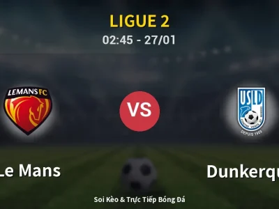 Kết Quả: Le Mans 1-0 Dunkerque – Highlight & Bàn Thắng | Ligue 2