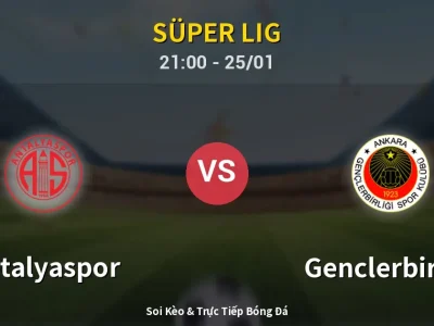 🔴 Trực Tiếp: Antalyaspor 1-1 Genclerbirligi – Link Xem Süper Lig (Full HD)
