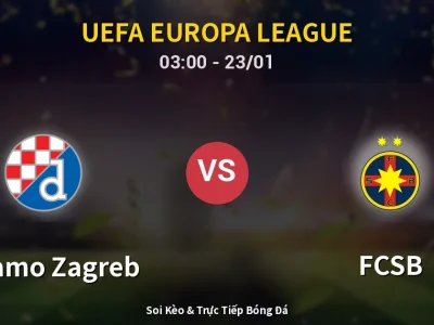 Kết Quả: Dinamo Zagreb 4-1 FCSB – Highlight & Bàn Thắng | UEFA Europa League