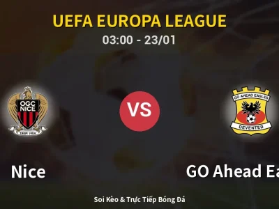 Kết Quả: Nice 3-1 GO Ahead Eagles – Highlight & Bàn Thắng | UEFA Europa League