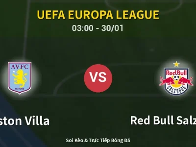 Kết Quả: Aston Villa 3-2 Red Bull Salzburg – Highlight & Bàn Thắng | UEFA Europa League
