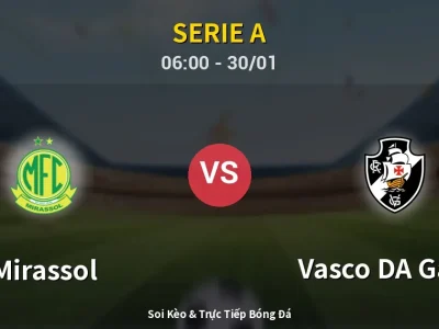 Kết Quả: Mirassol 2-1 Vasco DA Gama – Highlight & Bàn Thắng | Serie A