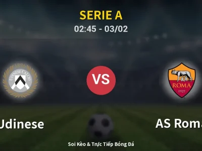 Kết Quả: Udinese 1-0 AS Roma – Highlight & Bàn Thắng | Serie A