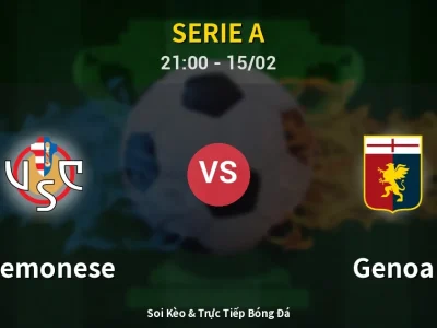🔴 Trực Tiếp: Cremonese 0-0 Genoa – Link Xem Serie A (Full HD)