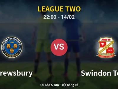 Soi Kèo Shrewsbury vs Swindon Town – 22:00 14/02 | Nhận Định, Dự Đoán Tỷ Số