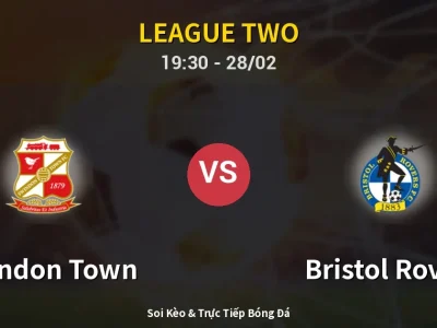 Soi Kèo Swindon Town vs Bristol Rovers – 19:30 28/02 | Nhận Định, Dự Đoán Tỷ Số