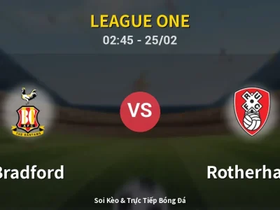 Kết Quả: Bradford 1-0 Rotherham – Highlight & Bàn Thắng | League One