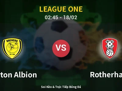 Kết Quả: Burton Albion 1-0 Rotherham – Highlight & Bàn Thắng | League One