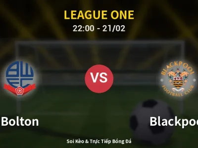 🔴 Trực Tiếp: Bolton 0-0 Blackpool – Link Xem League One (Full HD)