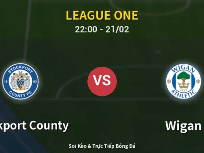 🔴 Trực Tiếp: Stockport County 1-2 Wigan – Link Xem League One (Full HD)