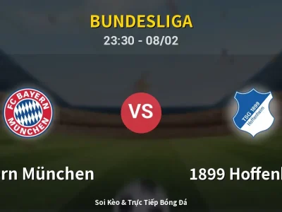 Soi Kèo Bayern München vs 1899 Hoffenheim – 23:30 08/02 | Nhận Định, Dự Đoán Tỷ Số