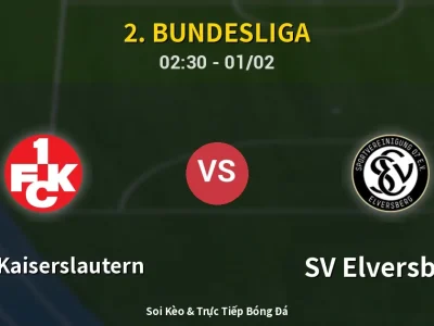 Kết Quả: 1. FC Kaiserslautern 1-3 SV Elversberg – Highlight & Bàn Thắng | 2. Bundesliga