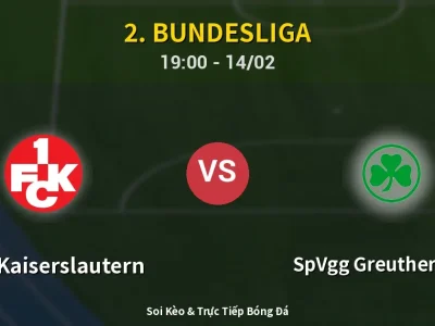 🔴 Trực Tiếp: 1. FC Kaiserslautern 1-0 SpVgg Greuther Fürth – Link Xem 2. Bundesliga (Full HD)