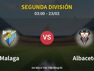 Kết Quả: Malaga 1-0 Albacete – Highlight & Bàn Thắng | Segunda División