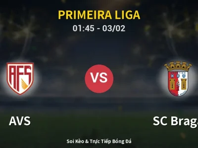 Kết Quả: AVS 0-4 SC Braga – Highlight & Bàn Thắng | Primeira Liga