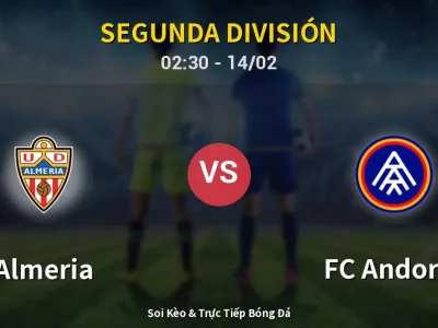 Kết Quả: Almeria 3-2 FC Andorra – Highlight & Bàn Thắng | Segunda División