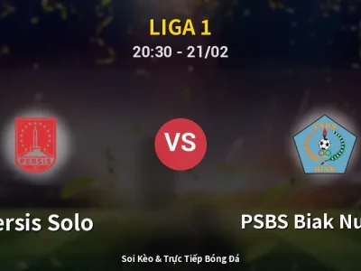 Kết Quả: Persis Solo 1-1 PSBS Biak Numfor – Highlight & Bàn Thắng | Liga 1