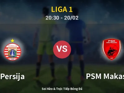 🔴 Trực Tiếp: Persija 2-1 PSM Makassar – Link Xem Liga 1 (Full HD)