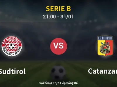 🔴 Trực Tiếp: Sudtirol 2-1 Catanzaro – Link Xem Serie B (Full HD)