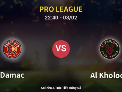 🔴 Trực Tiếp: Damac 0-0 Al Kholood – Link Xem Pro League (Full HD)
