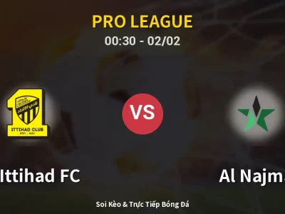 Kết Quả: Al-Ittihad FC 1-0 Al Najma – Highlight & Bàn Thắng | Pro League