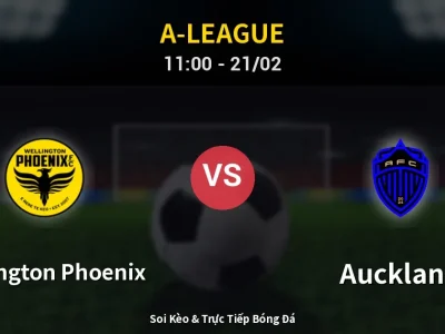 Kết Quả: Wellington Phoenix 0-5 Auckland – Highlight & Bàn Thắng | A-League