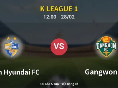 Kết Quả: Ulsan Hyundai FC 3-1 Gangwon FC – Highlight & Bàn Thắng | K League 1