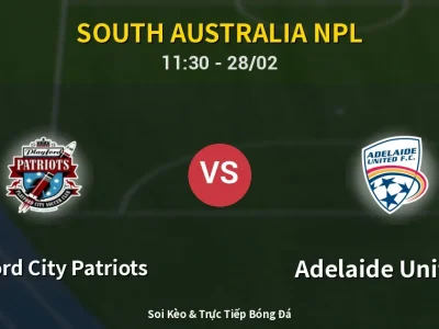 Kết Quả: Playford City Patriots 4-2 Adelaide United II – Highlight & Bàn Thắng | South Australia NPL