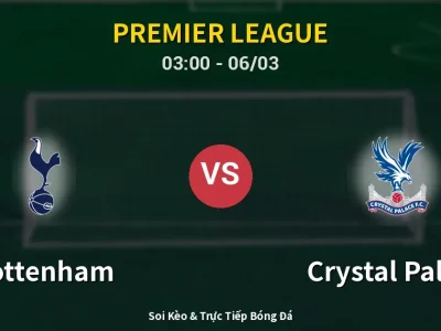 Kết Quả: Tottenham 1-3 Crystal Palace – Highlight & Bàn Thắng | Premier League