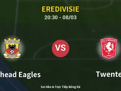 🔴 Trực Tiếp: GO Ahead Eagles 0-1 Twente – Link Xem Eredivisie (Full HD)