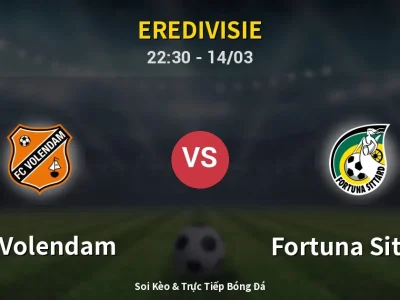Soi Kèo FC Volendam vs Fortuna Sittard – 22:30 14/03 | Nhận Định, Dự Đoán Tỷ Số
