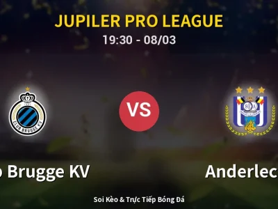 🔴 Trực Tiếp: Club Brugge KV 1-2 Anderlecht – Link Xem Jupiler Pro League (Full HD)
