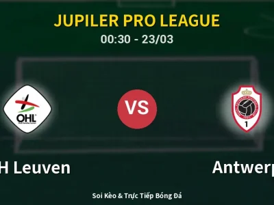 Kết Quả: OH Leuven 1-0 Antwerp – Highlight & Bàn Thắng | Jupiler Pro League
