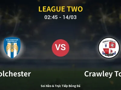 Kết Quả: Colchester 0-0 Crawley Town – Highlight & Bàn Thắng | League Two