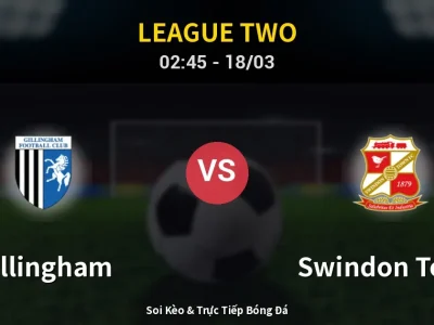 Kết Quả: Gillingham 0-2 Swindon Town – Highlight & Bàn Thắng | League Two
