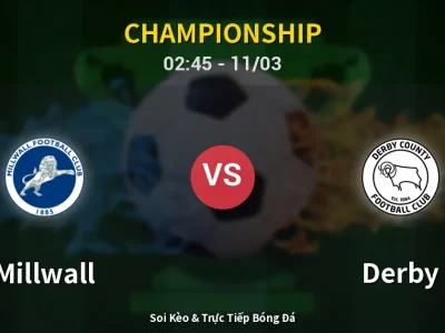 Kết Quả: Millwall 1-0 Derby – Highlight & Bàn Thắng | Championship