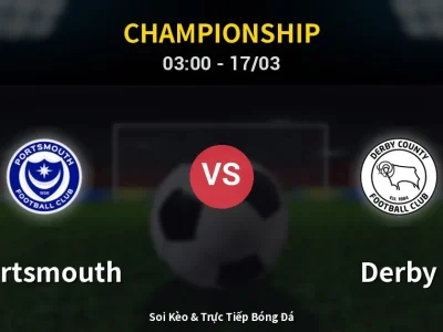 Kết Quả: Portsmouth 0-1 Derby – Highlight & Bàn Thắng | Championship