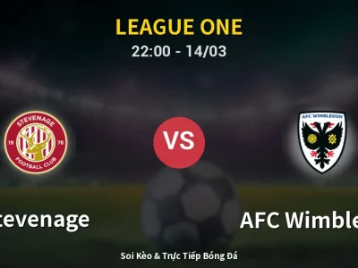 🔴 Trực Tiếp: Stevenage 1-0 AFC Wimbledon – Link Xem League One (Full HD)