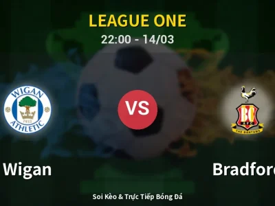 🔴 Trực Tiếp: Wigan 1-0 Bradford – Link Xem League One (Full HD)