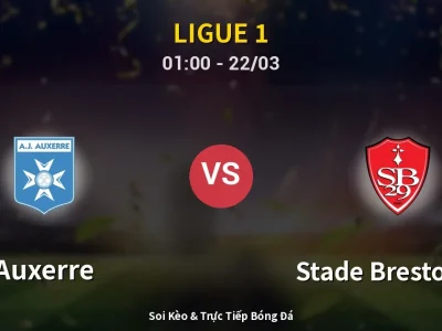 Kết Quả: Auxerre 3-0 Stade Brestois 29 – Highlight & Bàn Thắng | Ligue 1