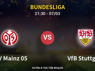 🔴 Trực Tiếp: FSV Mainz 05 0-0 VfB Stuttgart – Link Xem Bundesliga (Full HD)