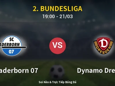 Kết Quả: SC Paderborn 07 2-1 Dynamo Dresden – Highlight & Bàn Thắng | 2. Bundesliga