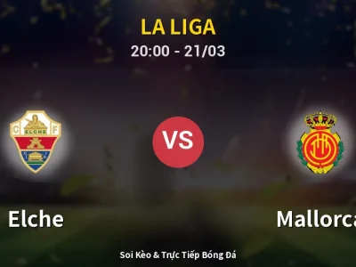 🔴 Trực Tiếp: Elche 0-0 Mallorca – Link Xem La Liga (Full HD)