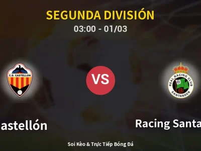 Kết Quả: Castellón 1-3 Racing Santander – Highlight & Bàn Thắng | Segunda División