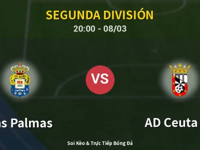 🔴 Trực Tiếp: Las Palmas 1-0 AD Ceuta FC – Link Xem Segunda División (Full HD)