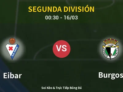Kết Quả: Eibar 0-0 Burgos – Highlight & Bàn Thắng | Segunda División