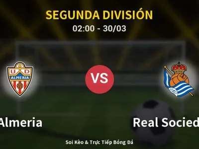 Kết Quả: Almeria 5-1 Real Sociedad II – Highlight & Bàn Thắng | Segunda División